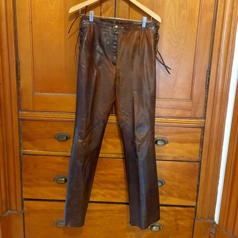 Vintage 1960s leather pants